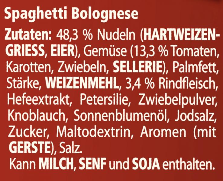 Maggi 5 Minuten Terrine Spaghetti Bolognese