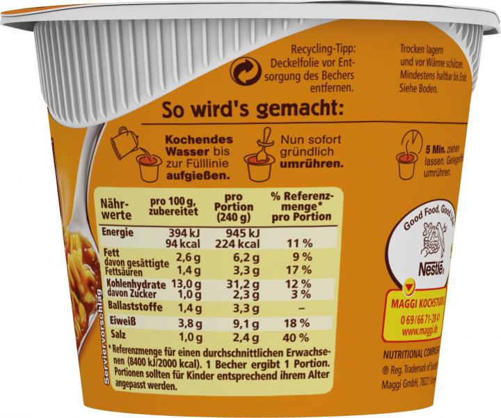Maggi 5 Minuten Terrine Gulaschtopf