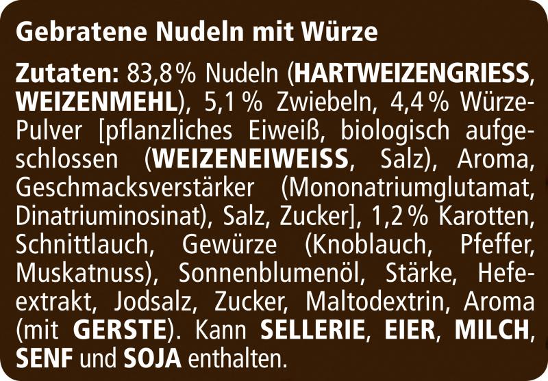 Maggi Wirtshaus Gebratene Würze Nudeln