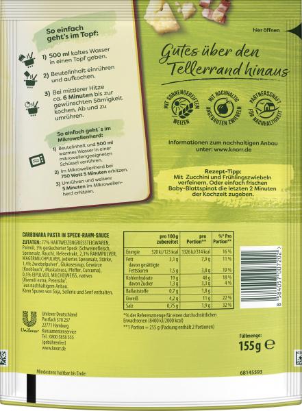 Knorr Spaghetteria Carbonara
