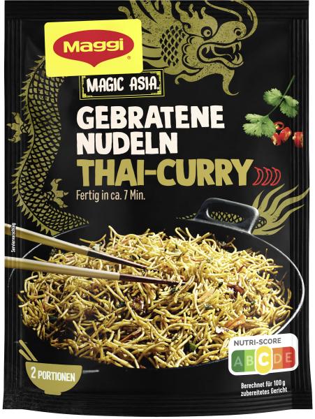 Maggi Magic Asia Gebratene Nudeln Thai Curry