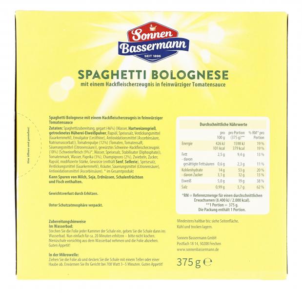 Sonnen Bassermann Spaghetti Bolognese