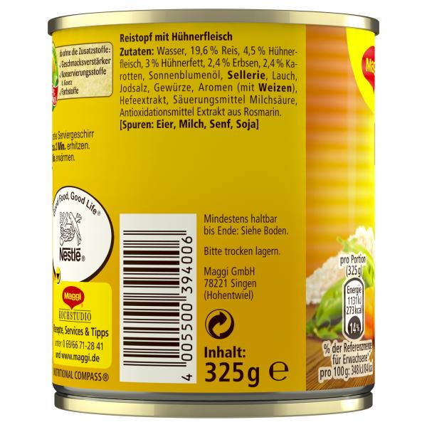 Maggi Ein Teller Reistopf mit Huhn