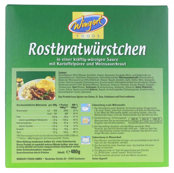 Wingert Foods Rostbratwürstchen
