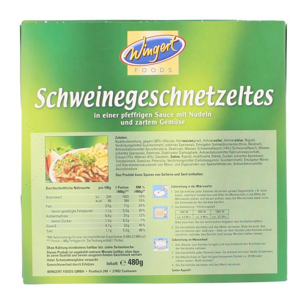 Wingert Foods Schweinegeschnetzeltes in Pfeffersauce