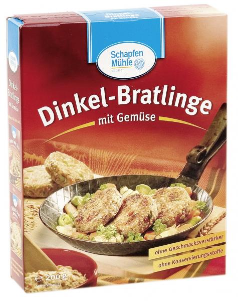 SchapfenMühle Dinkel-Bratlinge mit Gemüse