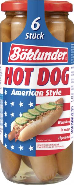 Böklunder Hot Dog Würstchen American Style