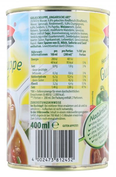 Sonnen Bassermann Herzhafte Gulaschsuppe