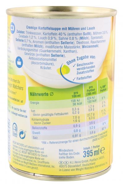 Weight Watchers Kartoffel Cremesuppe