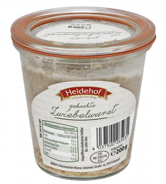 Heidehof Zwiebelwurst gekocht