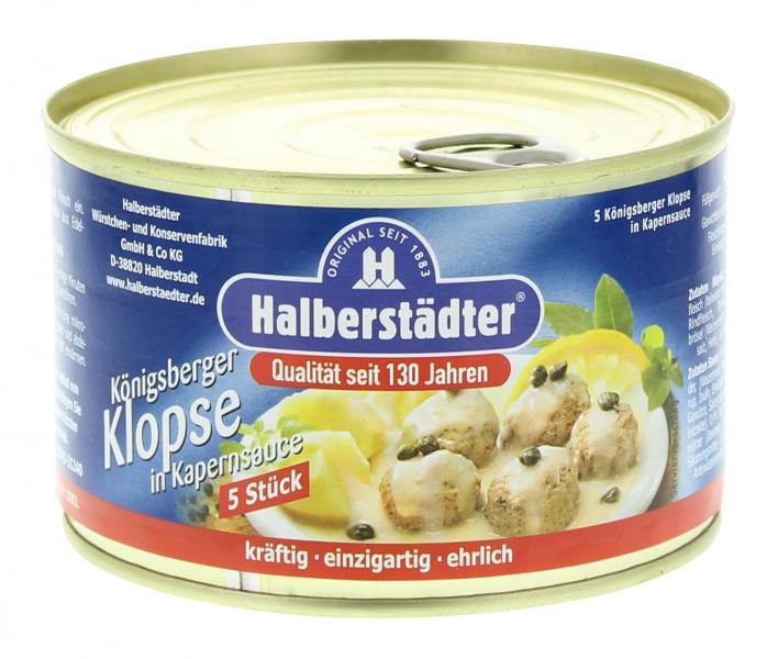 Halberstädter Königsberger Klopse in Kapernsauce
