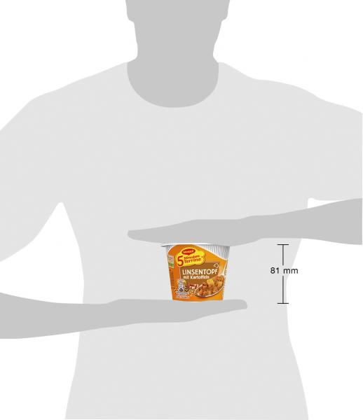 Maggi 5 Minuten Terrine Linsentopf mit Kartoffeln