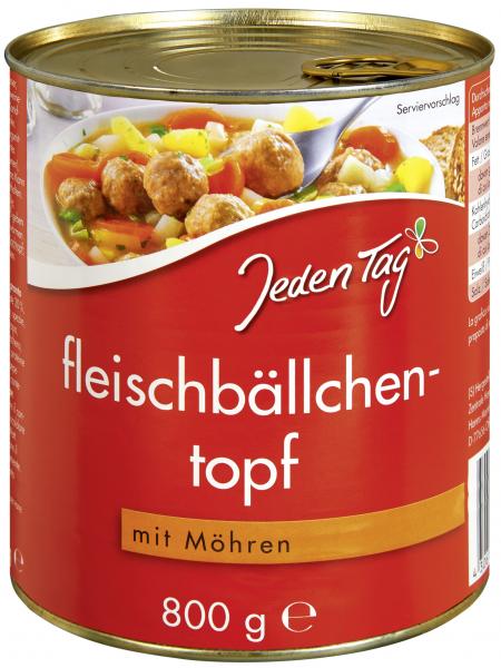 Jeden Tag Fleischbällchentopf mit Möhren