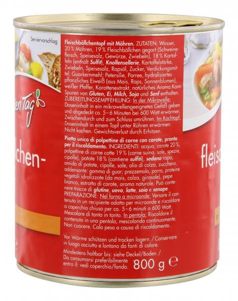 Jeden Tag Fleischbällchentopf mit Möhren