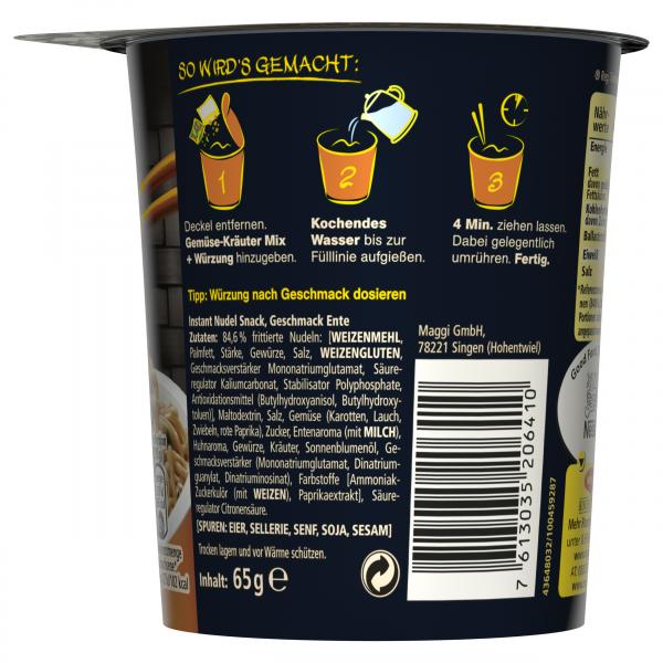 Maggi Magic Asia Noodle Cup Duck Becher