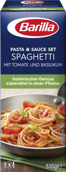 Barilla Pasta & Sauce Set Spaghetti Tomate und Basilikum