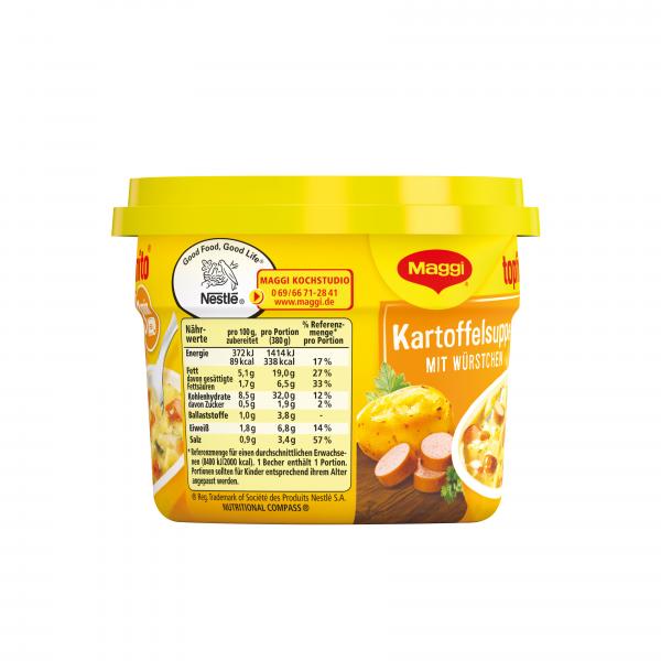 Maggi Topfinito Kartoffelsuppe mit Würstchen