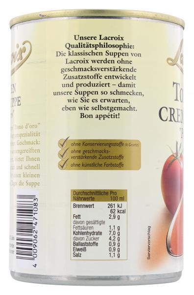 Lacroix Tomaten Creme-Suppe Pomo d'oro