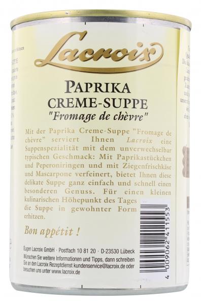 Lacroix Paprika Creme-Suppe Fromage de chèvre
