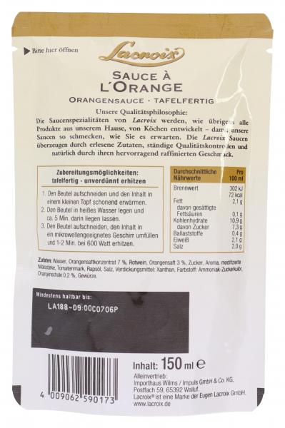 Lacroix Sauce à l'Orange