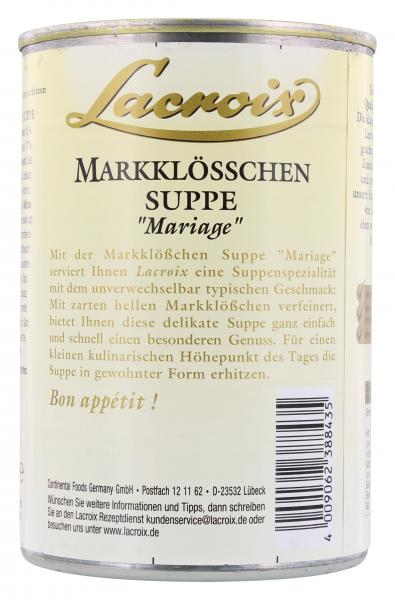 Lacroix Markklösschen-Suppe Mariage