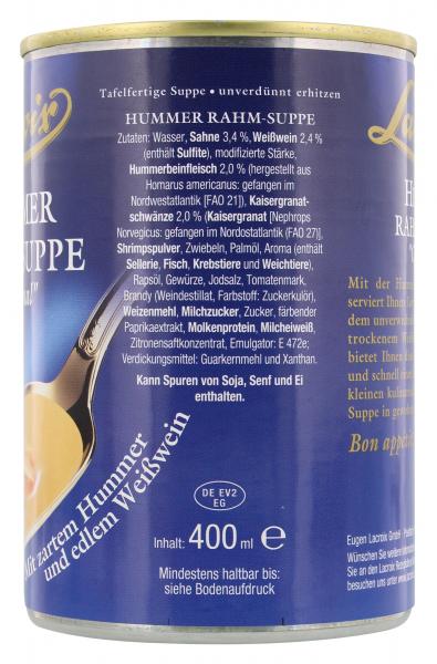 Lacroix Hummer Rahm-Suppe 