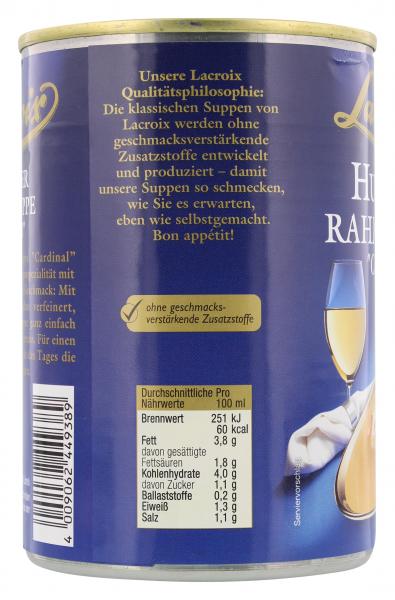 Lacroix Hummer Rahm-Suppe 