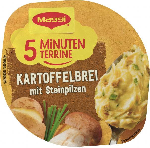 Maggi 5 Minuten Terrine Kartoffelbrei mit Steinpilzen