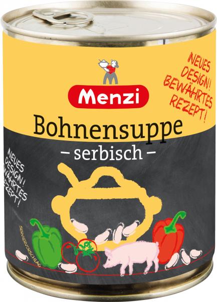 Menzi Bohnensuppe serbisch
