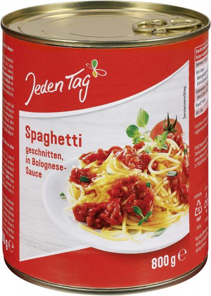 Jeden Tag Spaghetti in Bolognesesauce