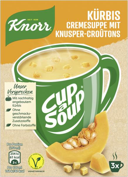 Knorr Cup a Soup Kürbis Cremesuppe mit Knusper-Croûtons