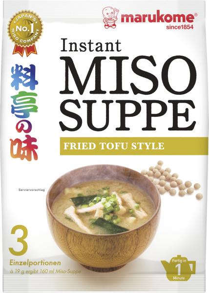 Marukome Miso Suppe gebratener Tofu
