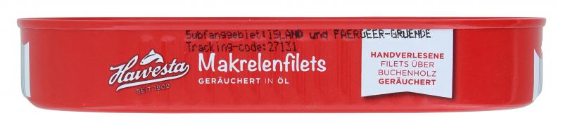 Hawesta Makrelenfilets geräuchert in feinem Pflanzenöl und eigenem Saft