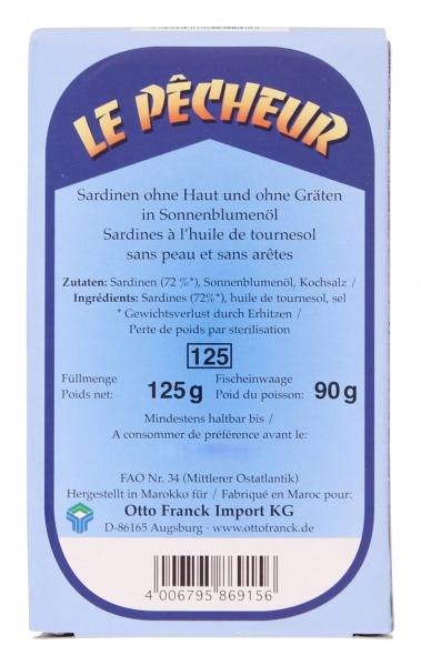Le Pecheur Sardinen in Sonnenblumenöl