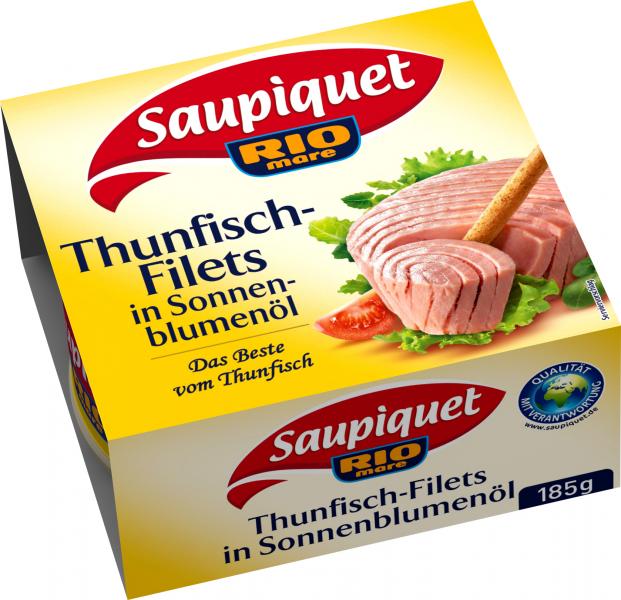 Saupiquet Thunfischfilets in Sonnenblumenöl