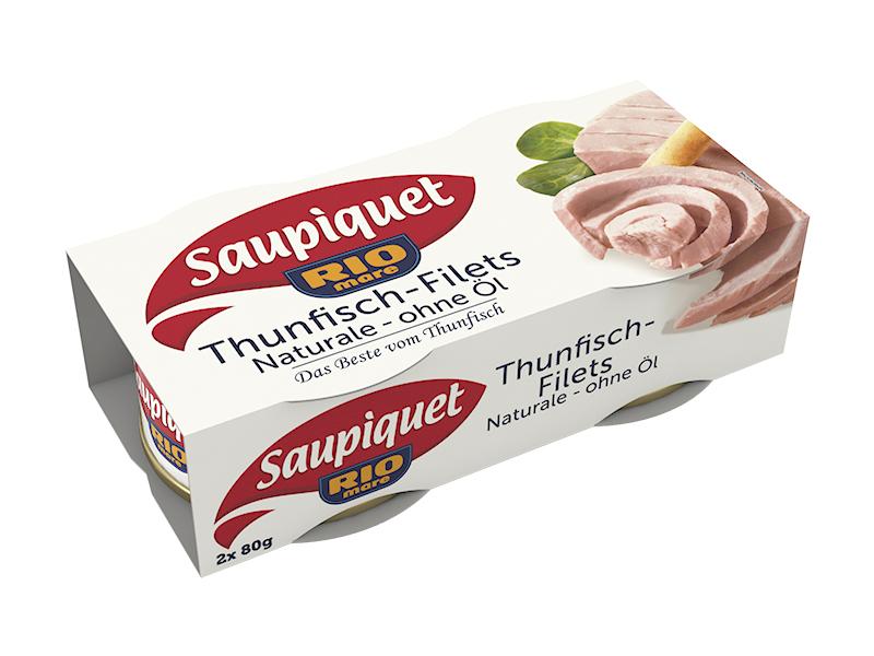Saupiquet Thunfisch-Filets Naturale ohne Öl
