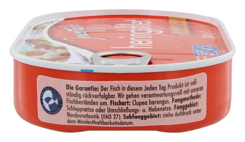 Jeden Tag Heringsfilet in Tomaten-Creme