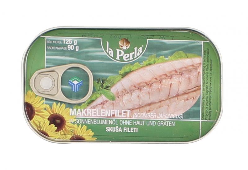 La Perla Makrelenfilet in Sonnenblumenöl ohne Haut und Gräten