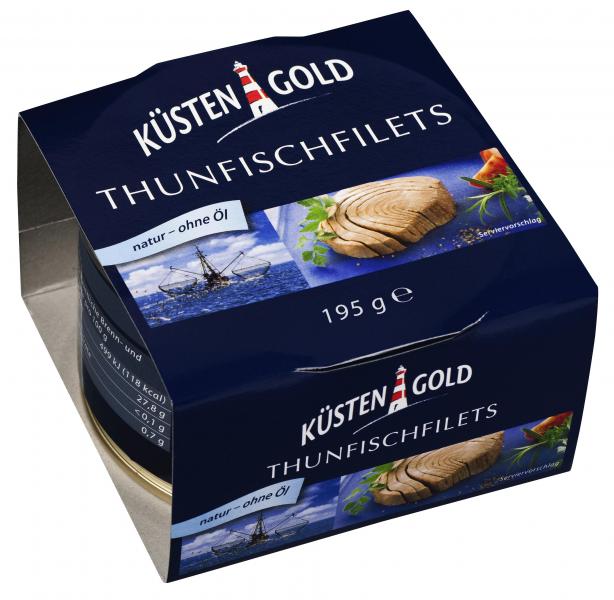 Küstengold Thunfischfilets natur - ohne Öl
