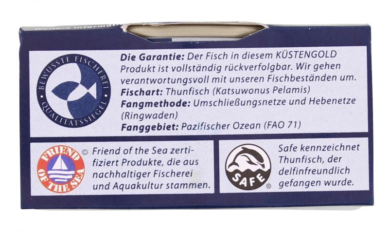 Küstengold Thunfischfilets natur - ohne Öl