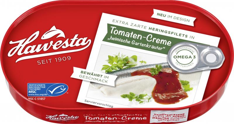 Hawesta Heringsfilets in Tomaten-Creme