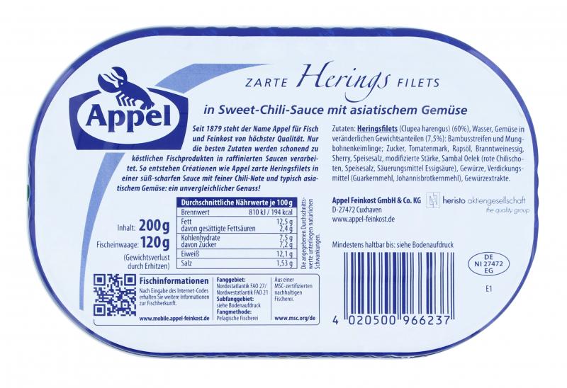 Appel Heringsfilets Sweet-Chili