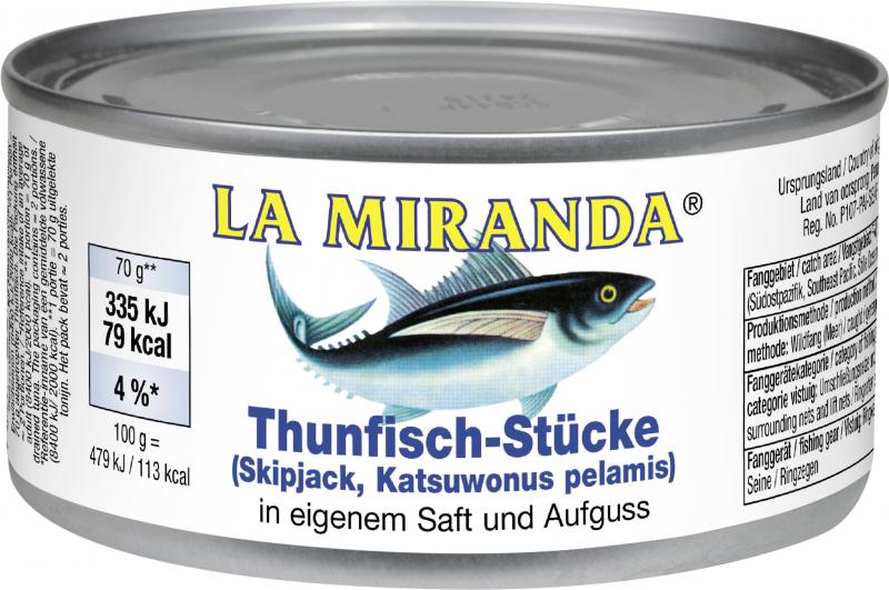La Miranda Thunfisch-Stücke in eigenem Saft