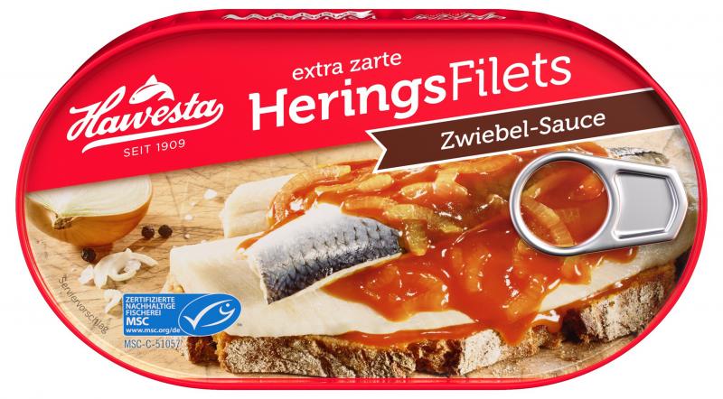 Hawesta Heringsfilet in Zwiebel-Sauce