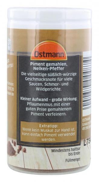 Ostmann Piment Nelken-Pfeffer gemahlen