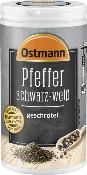 Ostmann Pfeffer schwarz-weiß geschrotet