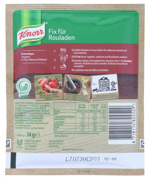 Knorr Fix Rouladen