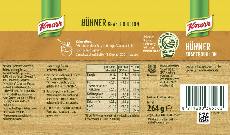 Knorr Hühner Kraftbouillon