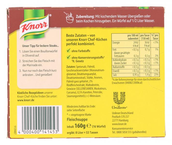 Knorr Fleisch Suppe