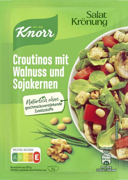 Knorr Salatkrönung Croutinos mit Walnuss und Sojakernen